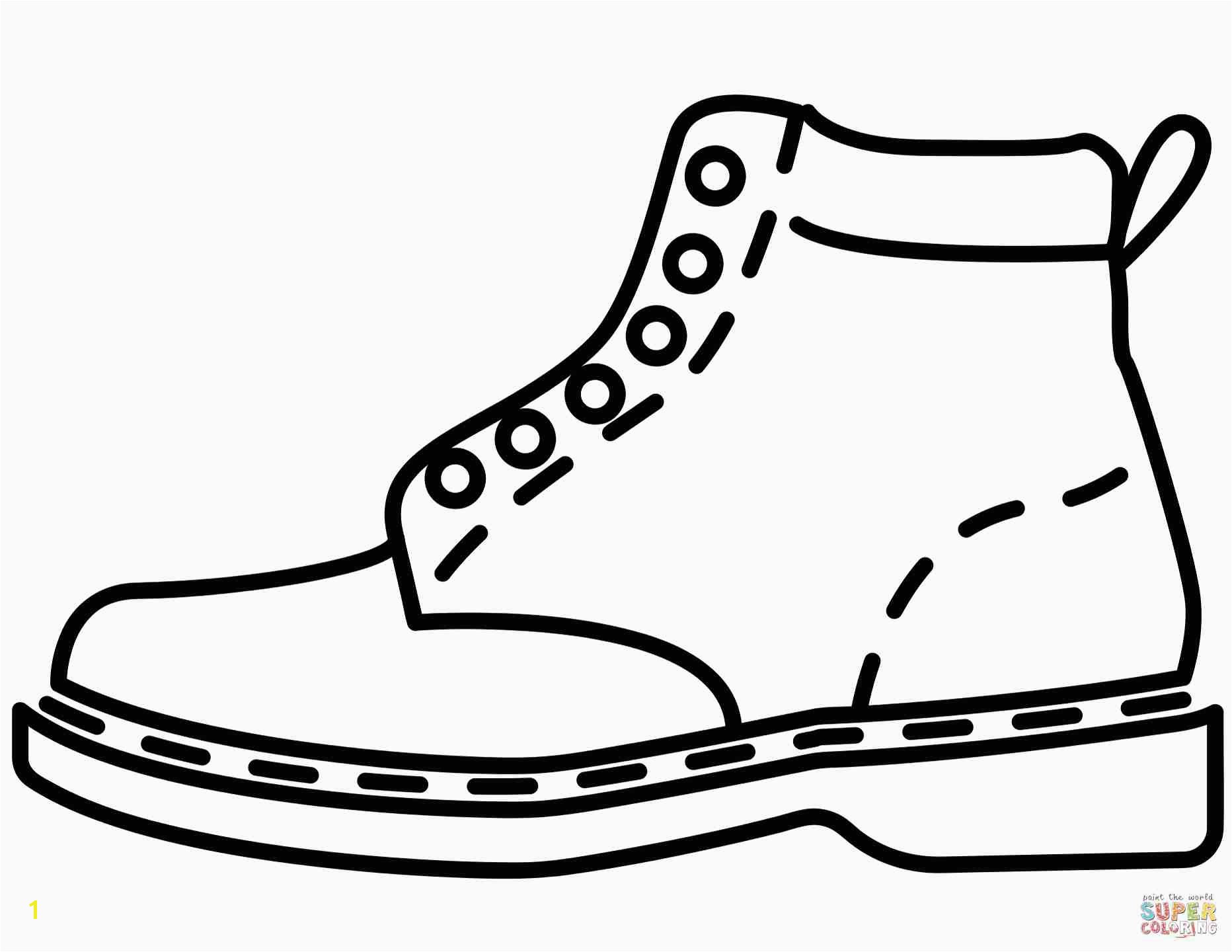 Printable Tennis Shoe Coloring Pages New Best Shoes Coloring Pages 18 for Your Picture Coloring Page