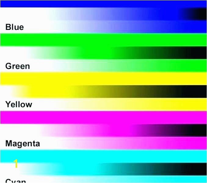 Printer Color Calibration Test Page