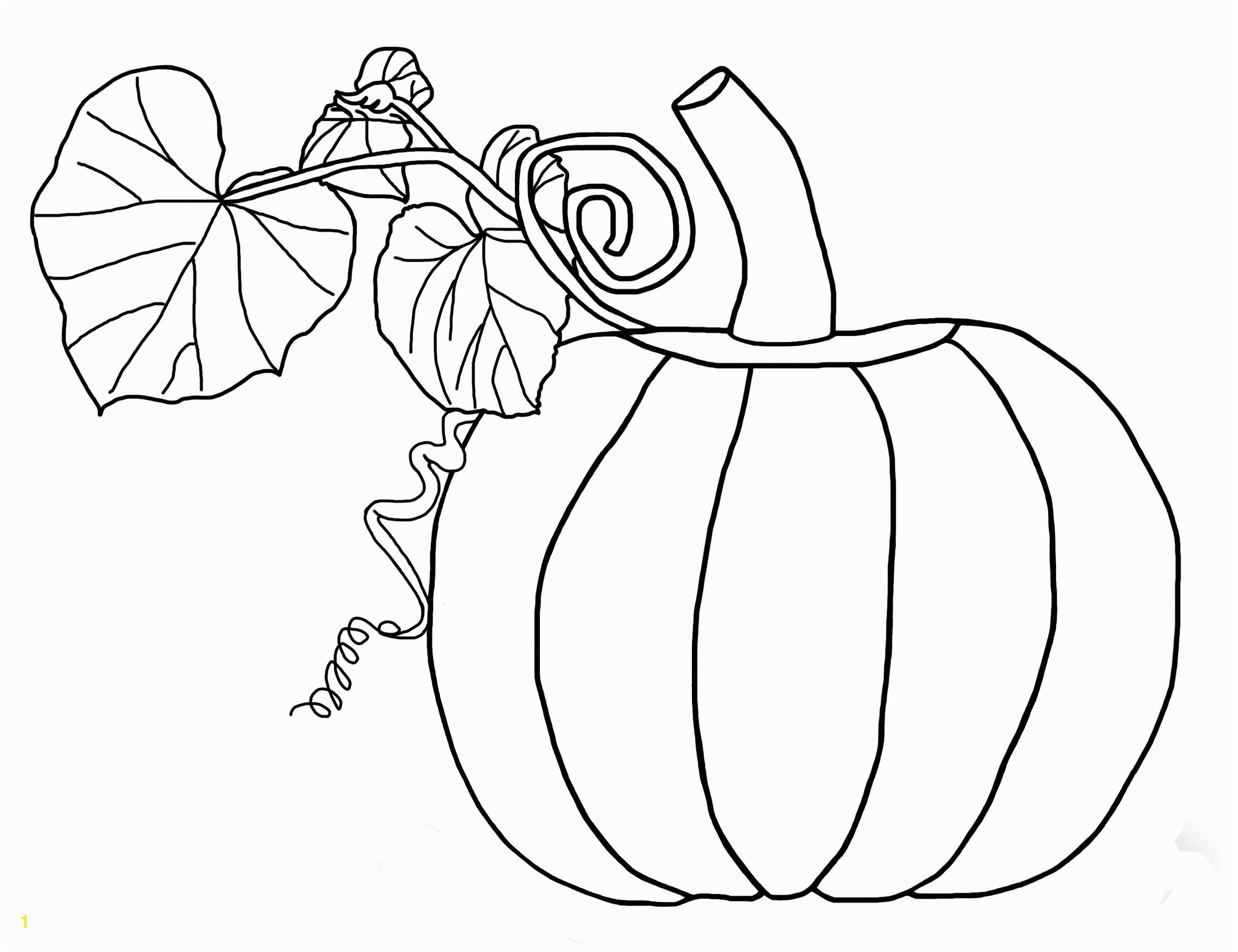 The Pumpkin And Leaves Coloring Pages