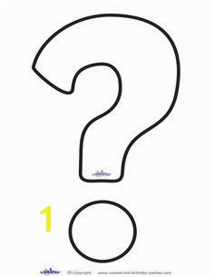 Printable Question Mark 1 Decoration Coolest Free Printables