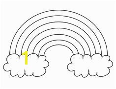 Rainbow and Clouds Coloring Page Free Printable Rainbow Name Tags From Printabletreats