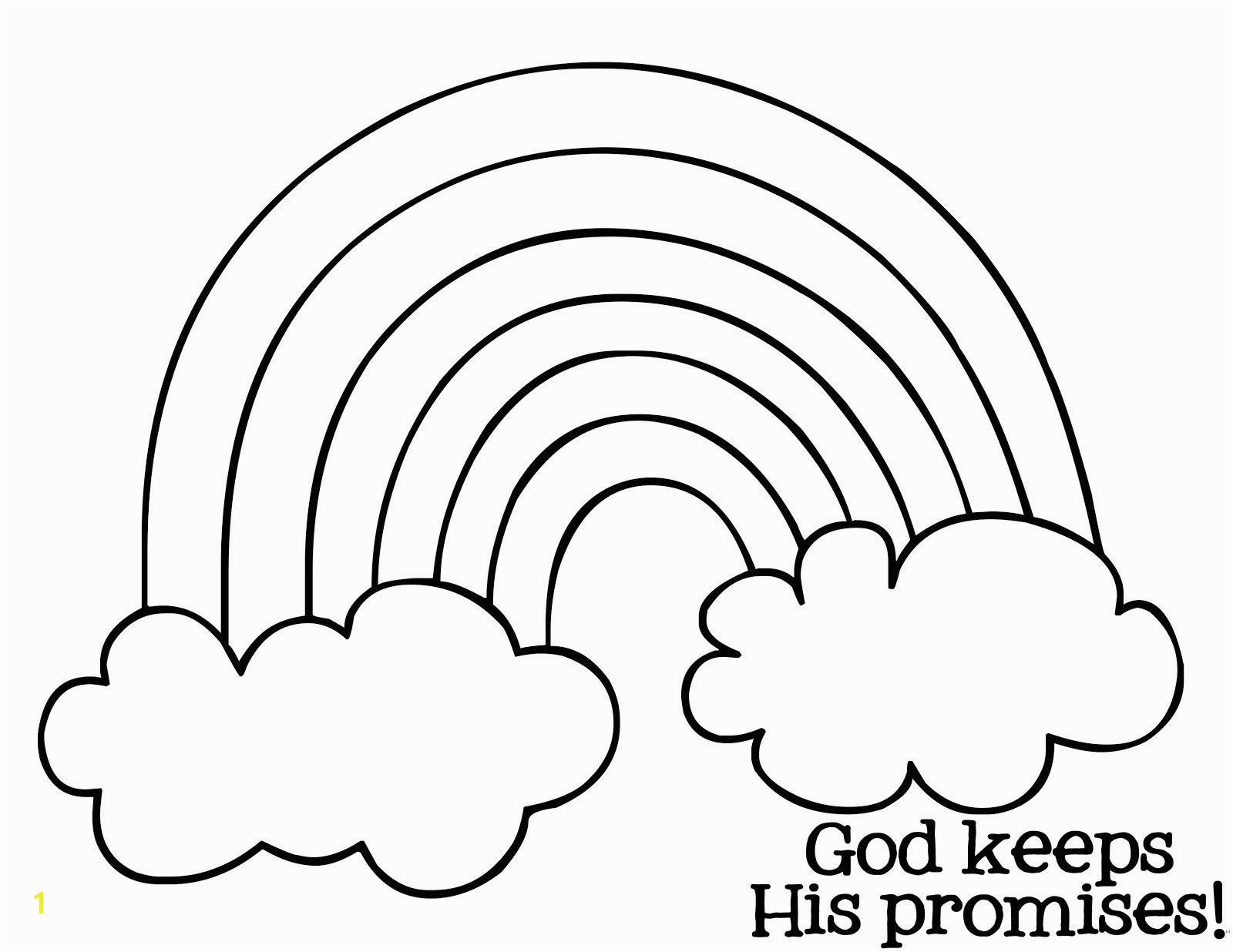 Rainbow and Clouds Coloring Page Inspirational Rainbow Coloring Page Pdf Free Download s