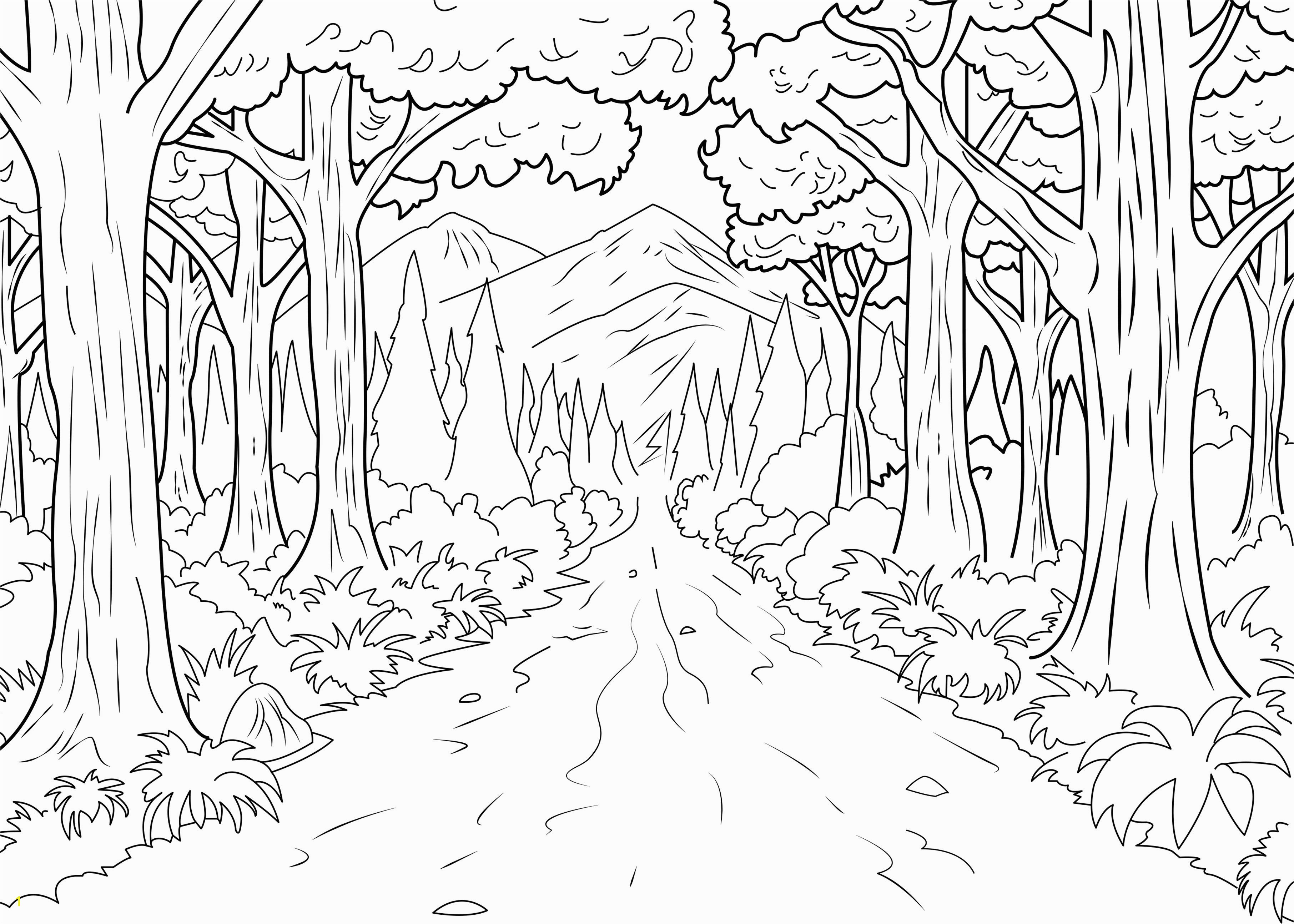 A coloring page of forest made by Celine From the gallery Jungle & Forest Artist Celine