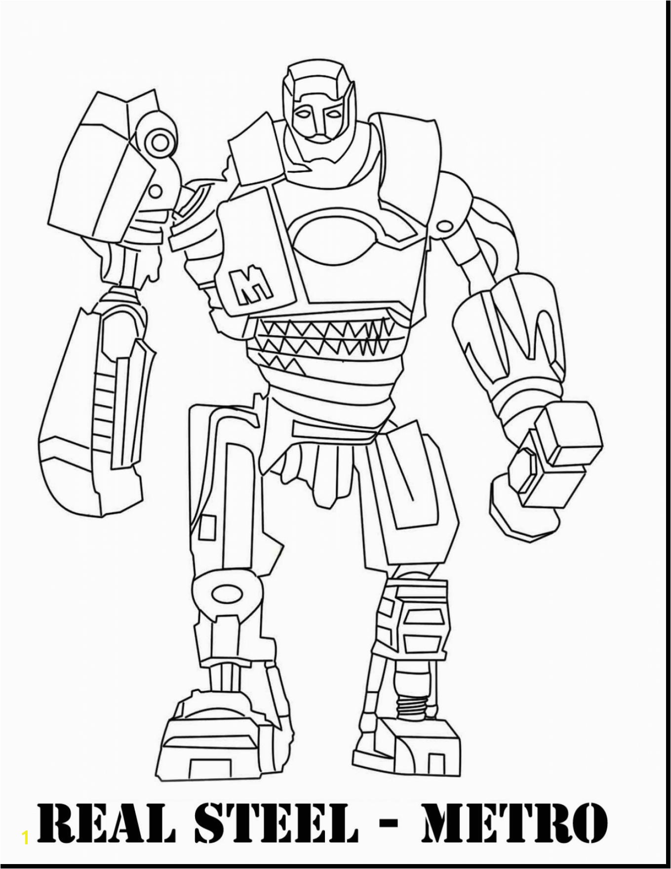 Real Steel Robot Coloring Pages Real Steel Coloring Pages