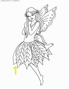 Cute Fairy printable coloring pages