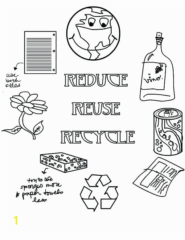 Reduce Reuse Recycle Coloring Pages Recycling Coloring Page Kid Color Pages Earth Day for Boys Earth