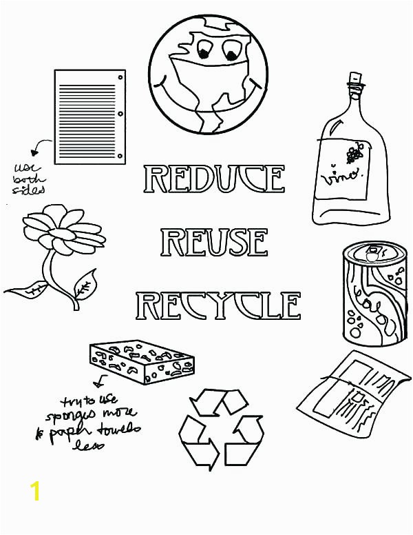 Reduce Reuse Recycle Coloring Pages Recycling Coloring Page Kid Color Pages Earth Day for Boys Earth