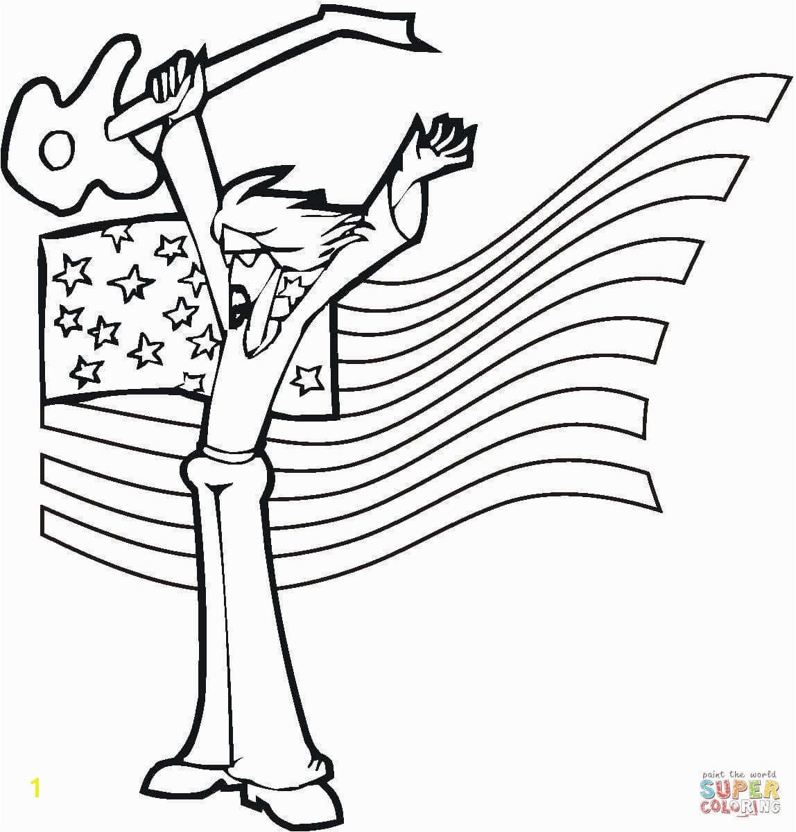 the American Rock Star coloring pages to view printable