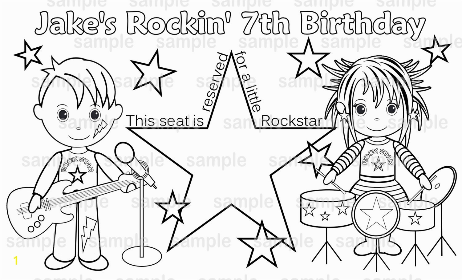 Top Rockstar Coloring Pages Printables 1630 Best s
