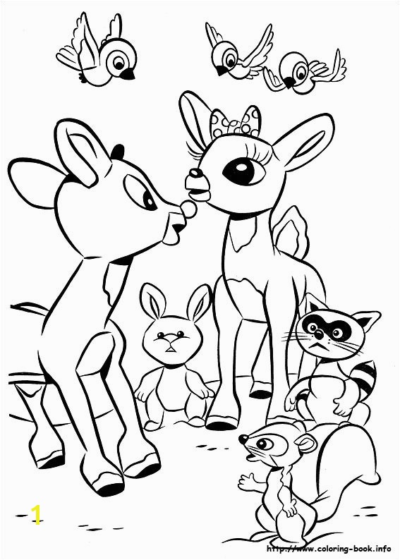Coloring Pages Christmas Rudolph New Rudolph Clarice Coloring Pages Bialystokerfo