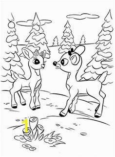 Rudolph and Clarice Coloring Pages Rudolph the Red Nosed Reindeer Coloring Pages Rudolph the Red Nosed