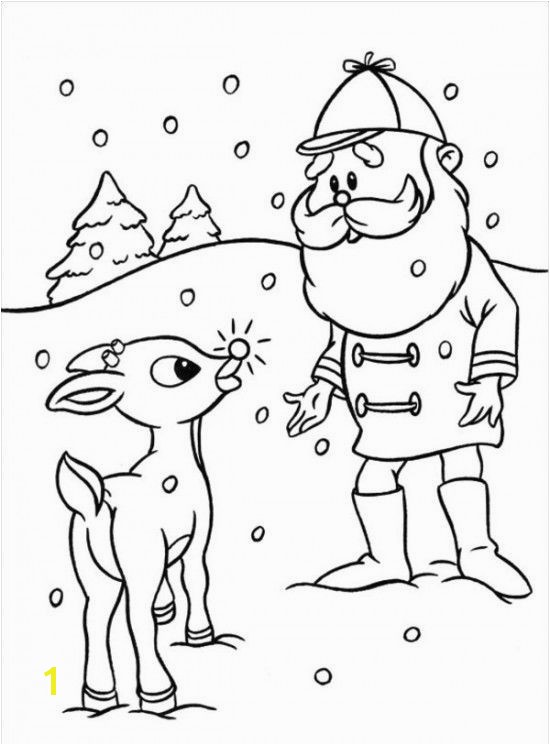 Rudolph The Red Nosed Reindeer Coloring Pages 425 Best Coloring Pages Secular Pinterest