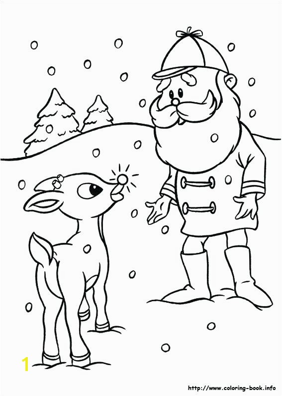 rudulph coloring pages the red nosed reindeer coloring pages on book info with regard to 2