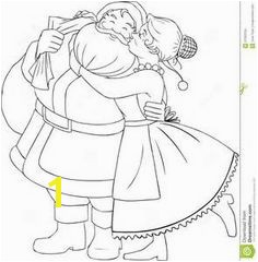 Mr and Mrs Santa Claus Coloring Pages Clipart Holidays Pinterest