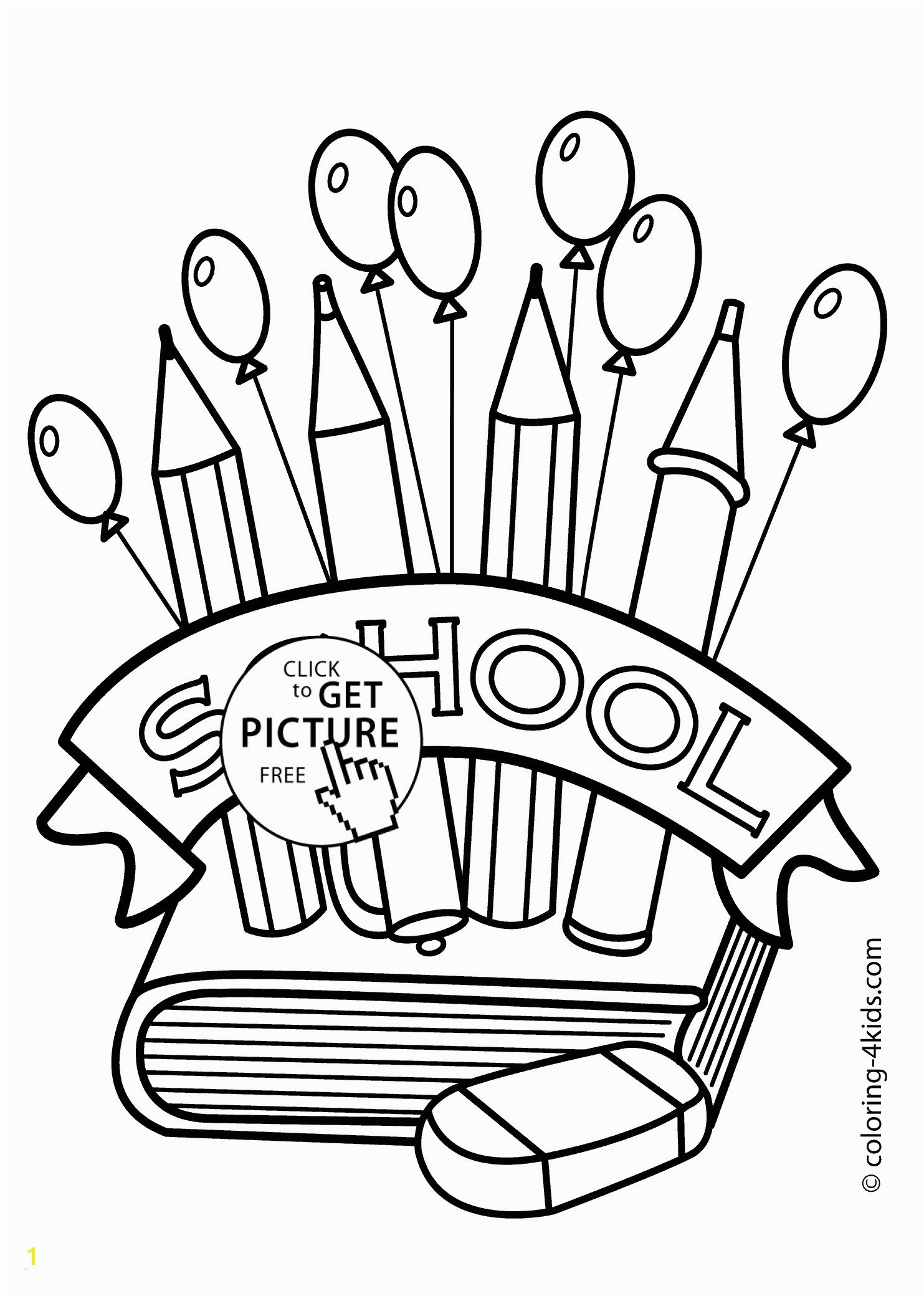 School Supplies Coloring Pages Printables Best Lovable First Day School Coloring Pages for Kindergarten Pics