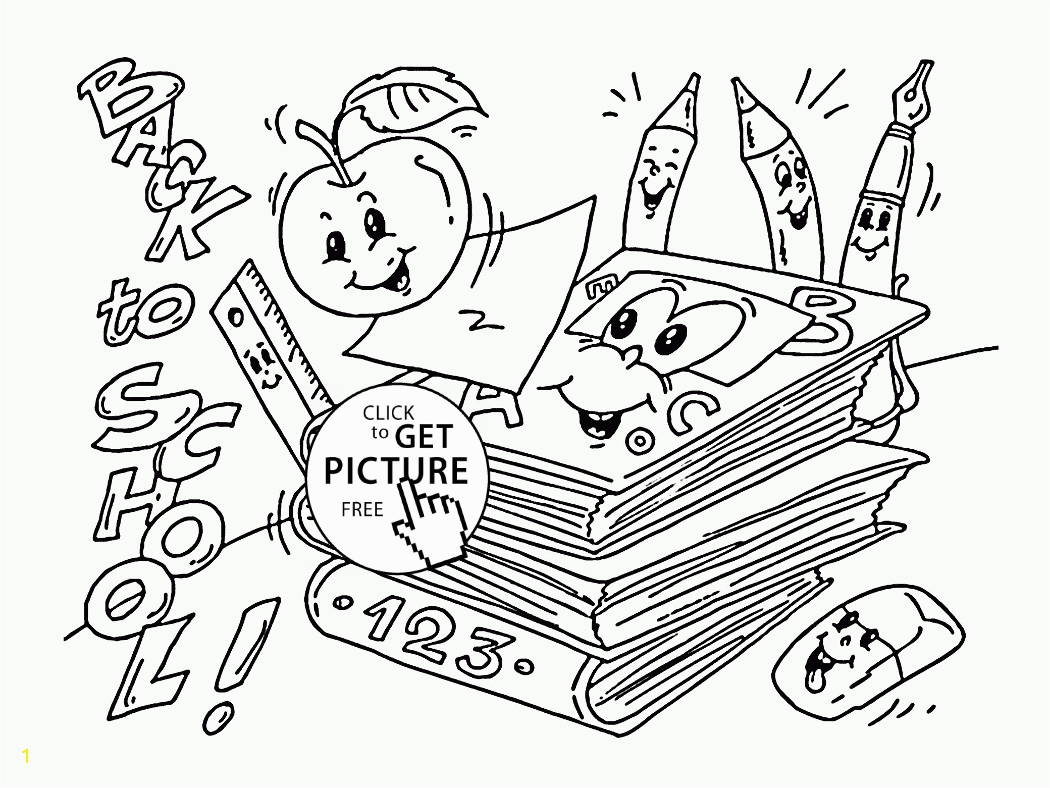 elementary school supply coloring sheet full size of coloring book and pages free coloring pages back to school themeback printablesfree