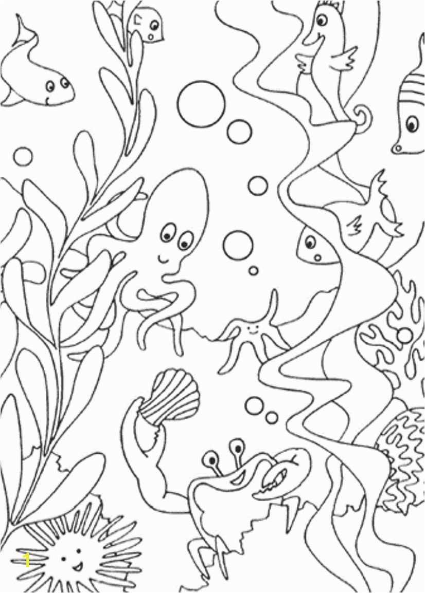 petitive under the sea coloring page free printable ocean pages