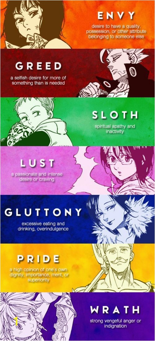 What Colors Seven Deadly Sins Colors S Media Cache Ak0 Pinimg 640x 64 D9 0d