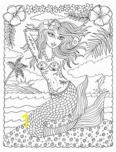 Coloring Book OH LA LA y PinUp Tattooed Mermaids to Color Fun and cute Adult Art to Color