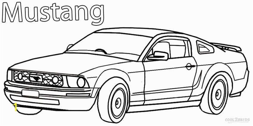 Printable Mustang Coloring Pages For Kids