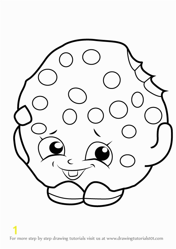 596x843 How to Draw Kooky Cookie from Shopkins