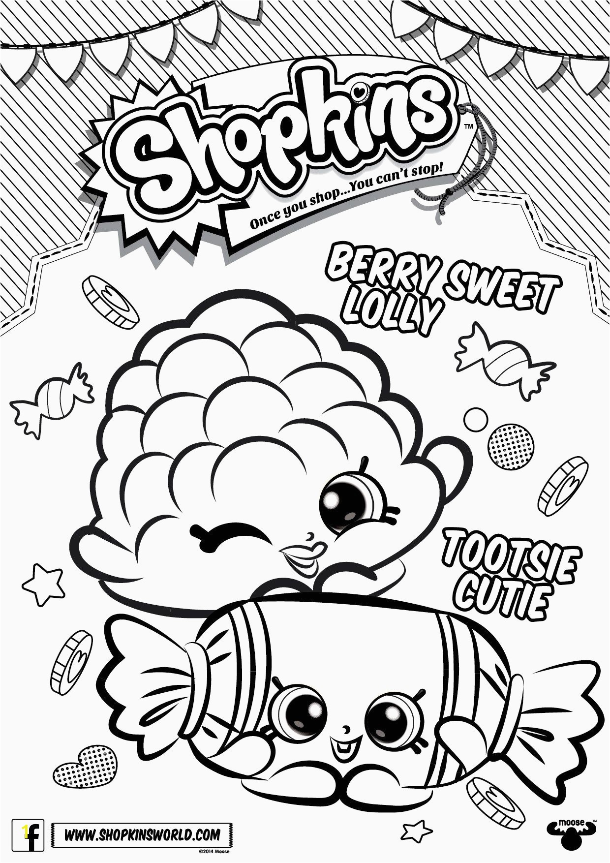 12 Shopkins Coloring Pages