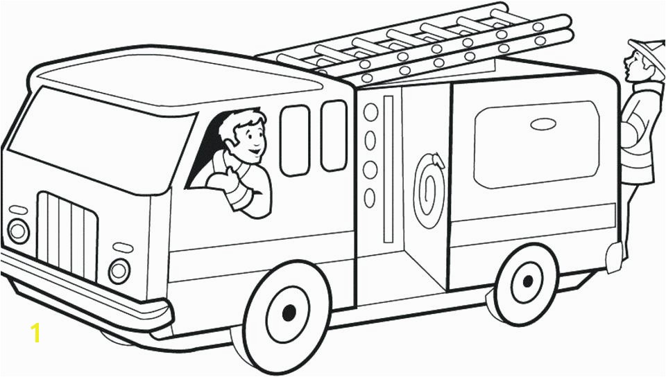 Simple Fire Truck Coloring Page Simple Truck Coloring Pages Fire Trucks Color Print Free Colouring