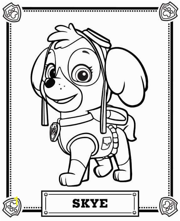 Paw Patrol Coloring Page Inspirational Skye Paw Patrol Coloring Pages Coloring Pages Pinterest