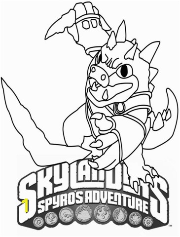 Skylanders Drill Sergeant Coloring Pages Skylanders Spyro S Adventure Dino Rang Coloring Page