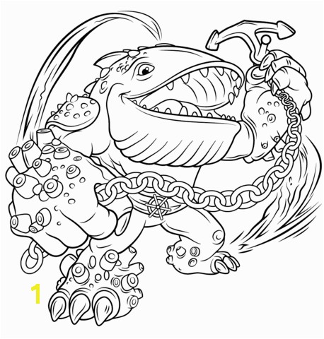 Skylanders Giants Thumpback Coloring Pages Skylanders Giants Thumpback Coloring Page Free Printable Coloring