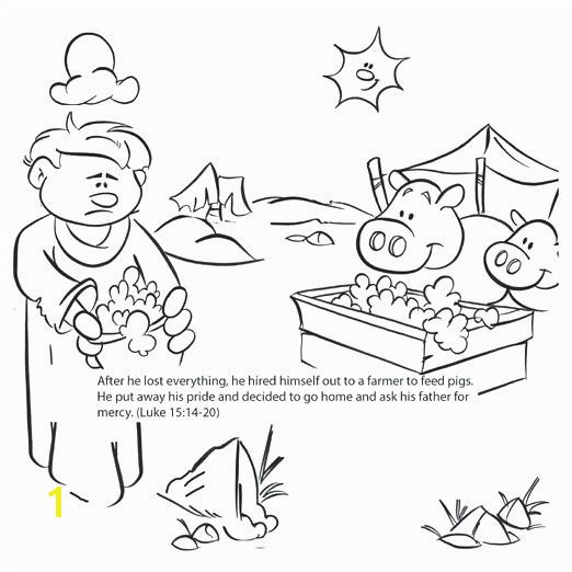 Smile now Cry Later Coloring Pages Coloring the Prodigal son Coloring Pages