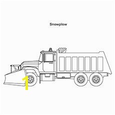 Truck Coloring Pages sn¸ Plow Truck