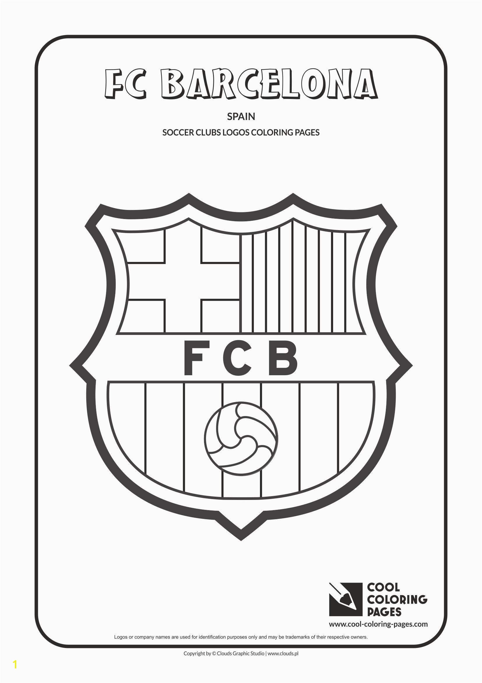 Cool Coloring Pages Others FC Barcelona logo Coloring page with FC Barcelona logo