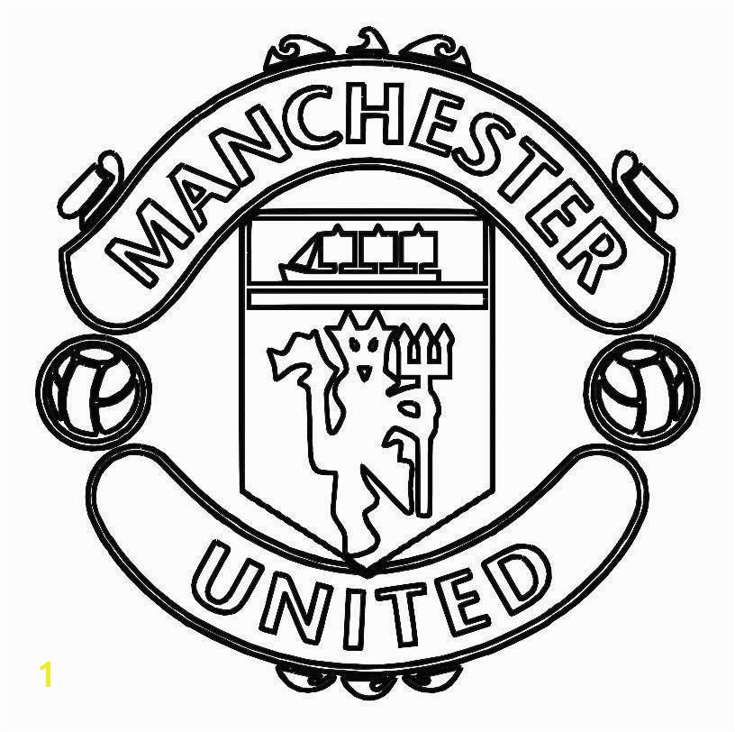 Print Manchester United Logo Soccer Coloring Pages or Download