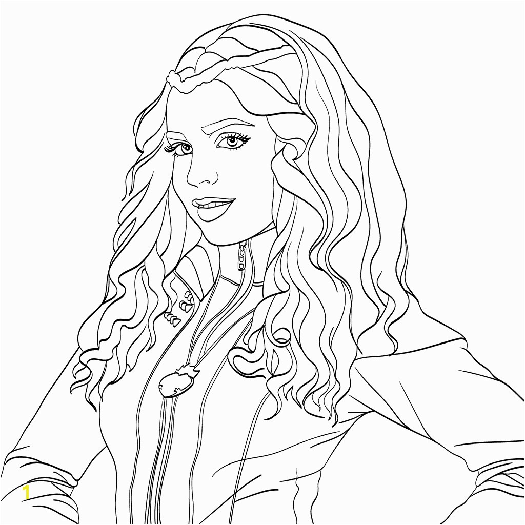 Evie Descendants 2 Coloring Page Milahny Bday Pinterest Evie Coloriage Descendants Evie