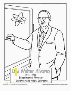 Luis Walter Alvarez Coloring Page