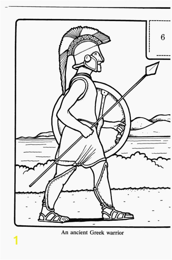 Spartan Warrior Coloring Pages Unique Ancient Greece Coloring Pages Printable Coloring Page for Kids
