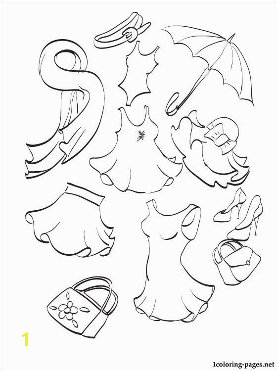Spring Clothes Coloring Pages Printable Clothes Inspirational A Round Up Spring Outfits