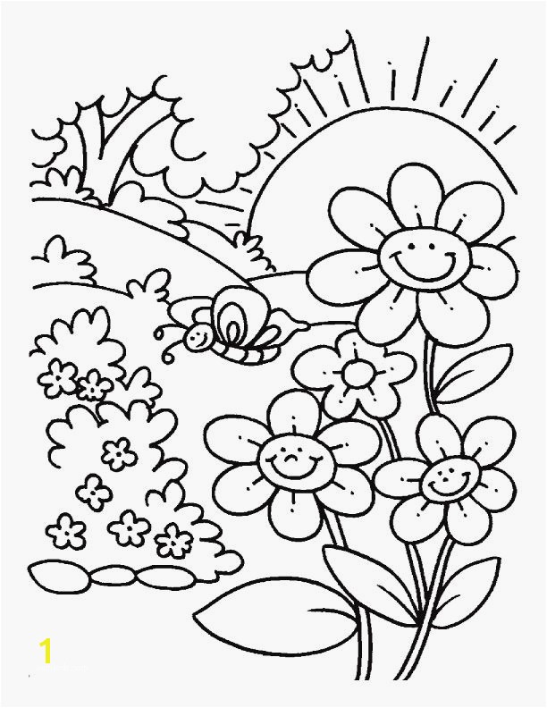 Spring Coloring Pages Free Printable Free Spring Coloring Pages Glamorous Nature Coloring Pages 587 Image