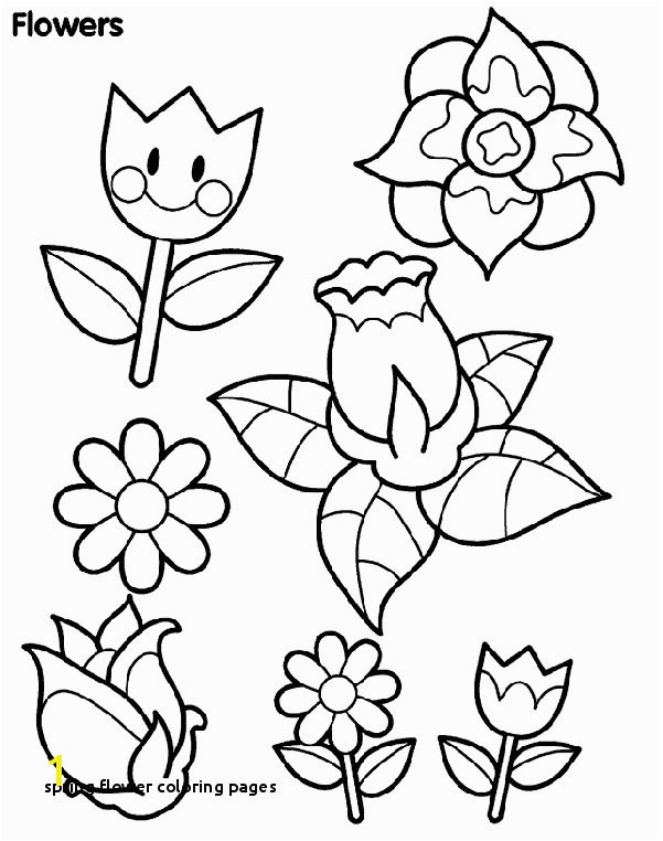 Spring Flowers Coloring Pages 20 Spring Flower Coloring Pages