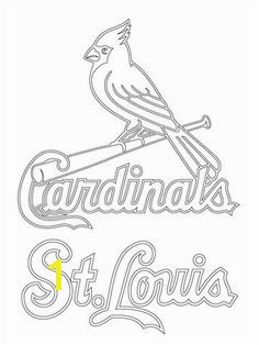 St Louis Cardinals Logo Coloring page