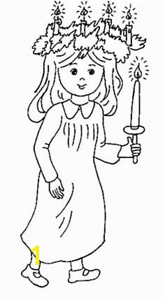 St Lucia Coloring Pages Sankta Lucia Coloring Page Svenskt Pinterest