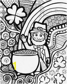 St Patrick S Day Leprechaun Coloring Page 112 Best St Patricks Coloring Pages Images On Pinterest