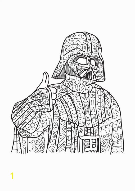 Star Wars coloring page Adult coloring by PaperBro