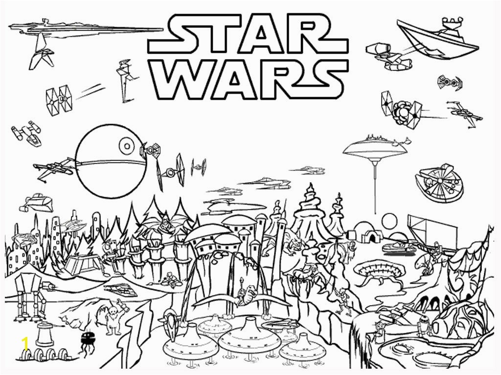 Star Wars Coloring Pages Scene