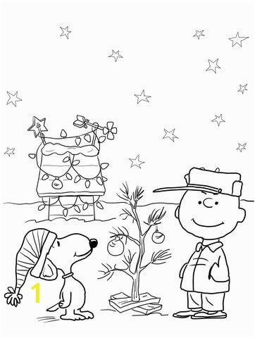 Charlie Brown Christmas Coloring Pages to Print