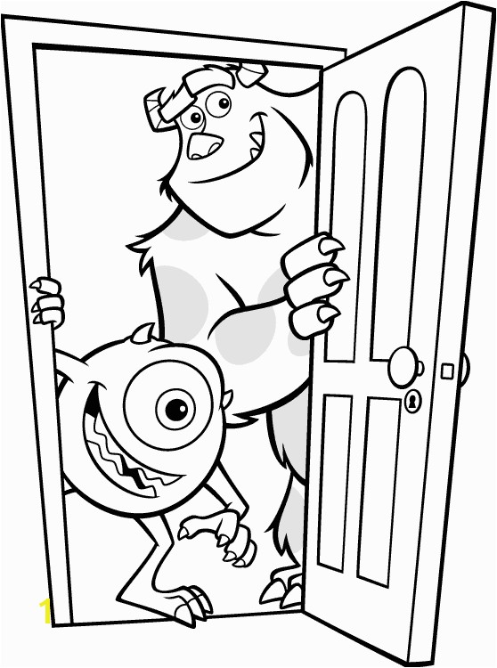 Coloring Sheet Sully & Mike