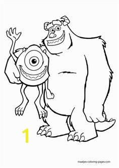 Monsters Inc coloring sheet