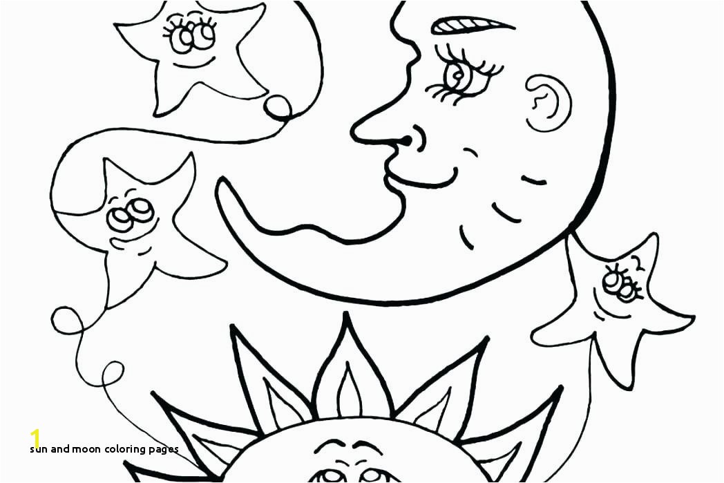 Sun moon star Coloring pages Print coloring