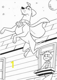 Krypto the Superdog Printable images for colouring for kids 27